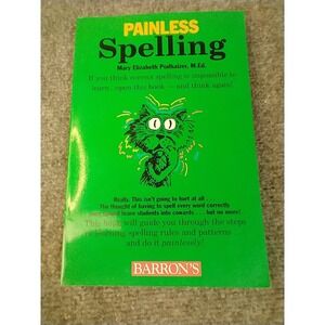 Barron's Painless Spelling Book Students OS Green Paperback Educational